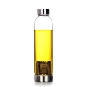 GLASS HERBAL TEA TRAVEL BOTTLE