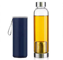 Load image into Gallery viewer, GLASS HERBAL TEA TRAVEL BOTTLE